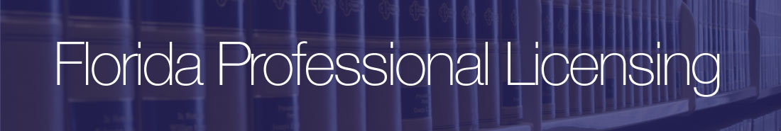 Florida business and professional licensing application attorney